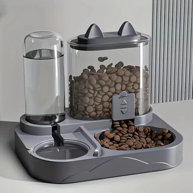 2-in-1-Futter- und Wasserspender für Katzen