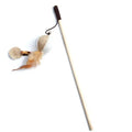 Canne à plumes en bois pour chat – pendentif citrouille
